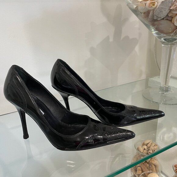 Charles David, Unique Pointed Toe Stiletto/Pump, Black, size 6 - Picture 5 of 6